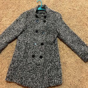 Very Cute Black & White nubby Large Jacket!!